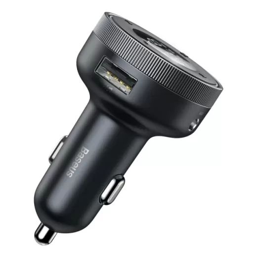 Автомобильное зарядное устройство с FM-модулятором Baseus Enjoy Car Wireless MP3 Charger (Wireless 5.0+5V/3.4A) Black (CCLH-01)