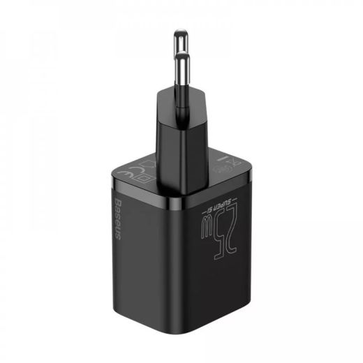 Зарядное устройство Baseus Super Silicone PD Charger 25W (1 Type-C) Black (CCSP020101)