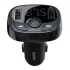 Автомобильное зарядное устройство с FM-модулятором Baseus T typed Bluetooth MP3 charger with car holder (Standard edition) Black (CCTM-01)