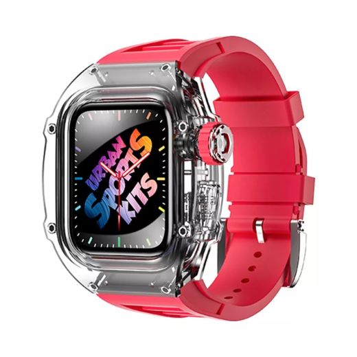 Чехол с ремешком CasePro Urban Sports Mod Kits Red для Apple Watch 45mm