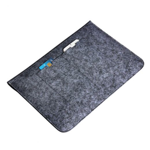 Чехол из войлока CasePro Voground Dark Grey для MacBook Air 13.6" M2 | M3 (2023 | 2024)| Air 13 "| Pro 13"