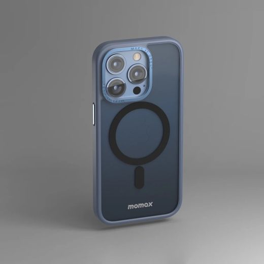Чохол Momax Hybrid Magnetic Protective Blue для iPhone 14 Pro (CPAP22MB)