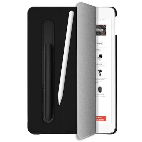 Чехол Macally Protective case with Apple Pencil Holder Black (BSTAND7-BR) для iPad 10.2" (2019/2020)
