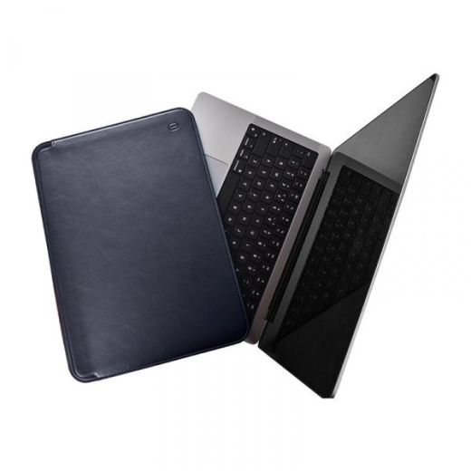 Конверт  WIWU Skin Pro Platinum Leather Navy Blue для MacBook Pro 14" (2021)
