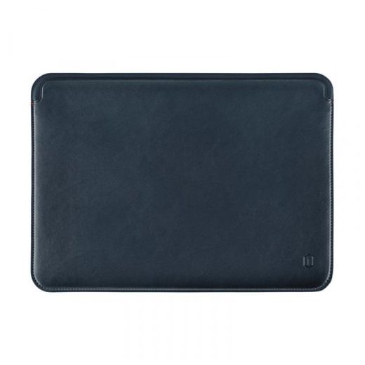 Конверт WIWU Skin Pro Platinum Leather MacBook Navy Blue для MacBook Air 13.6" M2 | M3 (2023 | 2024) | Pro 13" (2018 | 2019 | 2020 | M1) | Air 13" (2020 | M1)