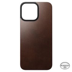 Шкіряна магнітна накладна на задню панель Nomad Magnetic Leather Back Brown для iPhone 16 Pro Max (NM01361985)