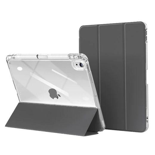 Чехол с держателем для стилуса Comma Joy PU with Pen Holder Series Black для iPad 10.9" (2022)
