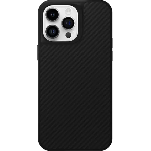 Карбоновый чехол Comma Kevlar Magnetic Series Black для iPhone 15 Pro Max