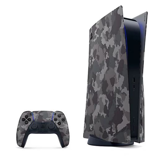 Змінна панель Sony Playstation 5 (PS5) Blue-Ray Console Covers Grey Camouflage