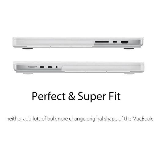 Пластиковый чехол COTEetCI Soft Touch Frosted Clear для MacBook Pro 14" (2021 | 2022 | 2023  M1 | M2 | M3)