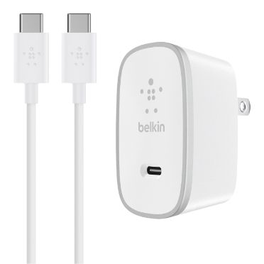 Сетевое зарядное устройство Belkin USB-C Charger c кабелем USB-C to USB-C (1.5m), 15W, White (F7U008vf05-WHT)