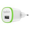 Мережевий зарядний пристрій Belkin USB HomeCharger (USB 1A ), UNI, 5V, White (F8J013vf-WHT)
