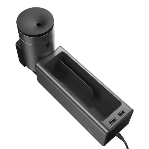 Автомобильный органайзер Baseus Deluxe Metal Armrest Console Organizer(dual USB power supply) Black (CRCWH-A01)
