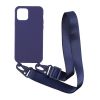 Чехол CasePro Crossbody Blue с длинным цветным ремешком для iPhone 13 Pro