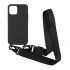 Чехол CasePro Crossbody Black с длинным цветным ремешком для iPhone 13