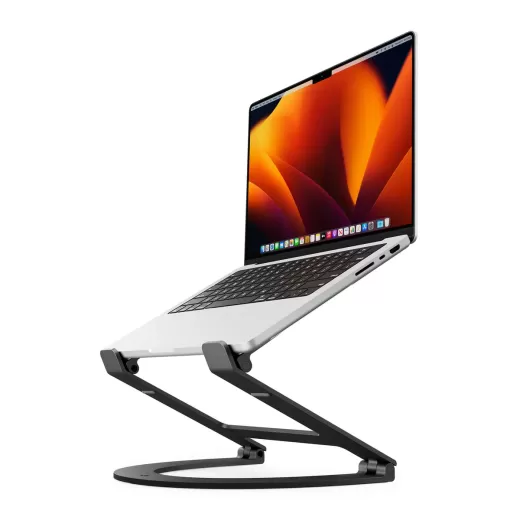 Алюмінієва портативна підставка Twelve South Curve Flex Black для MacBook (IPTSURFXBK)
