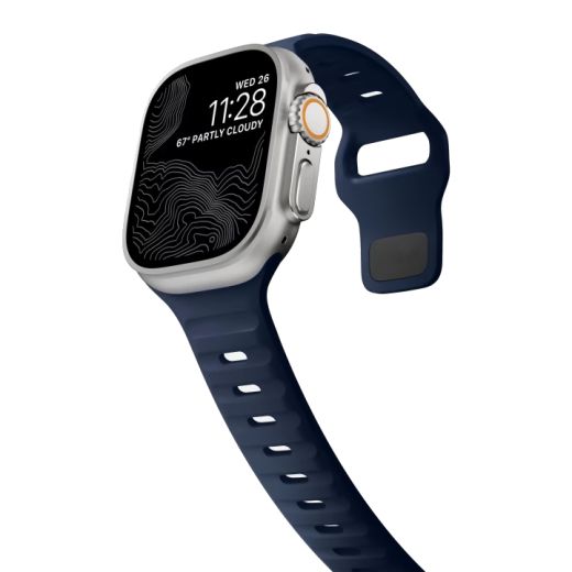 Силіконовий ремінець CasePro Sport Band Dark Blue для Apple Watch 49мм | 45мм | 44мм