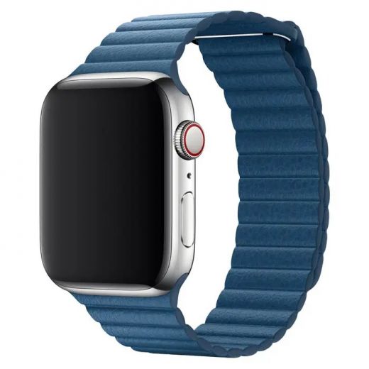 Ремешок Devia Elegant Leather Loop Series Cape Cod Blue для Apple Watch 38/40mm