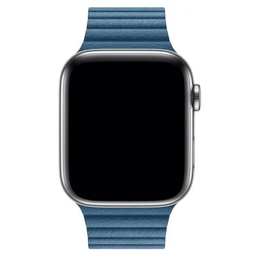 Ремешок Devia Elegant Leather Loop Series Cape Cod Blue для Apple Watch 42/44mm