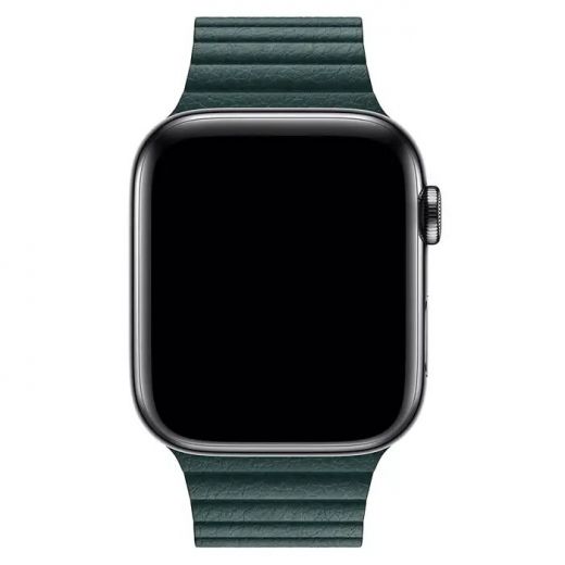 Ремешок Devia Elegant Leather Loop Series Forest Green для Apple Watch 42/44mm