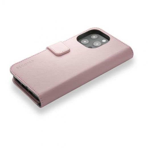 Чехол-книжка Decoded Detachable Wallet Powder Pink для iPhone 13 Pro
