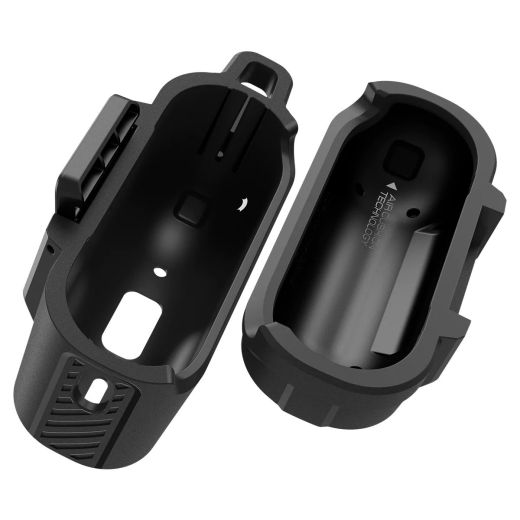 Защитный чехол с карабином Spigen Lock Fit Black для Apple AirPods Pro 2 (ACS05485)