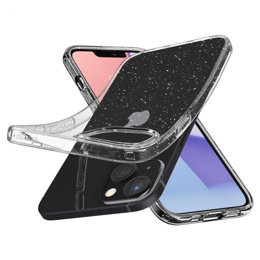 Чехол Spigen Liquid Crystal Glitter Crystal Quartz для iPhone 13 (ACS03516)