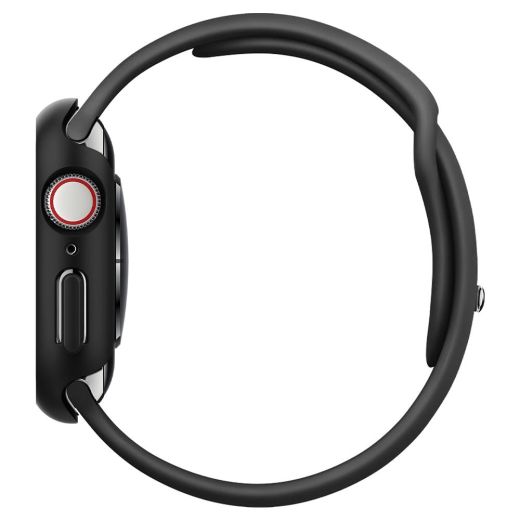 Чехол Spigen Thin Fit Black для Apple Watch 44mm Series SE / 6 / 5 / 4 (062CS24474)