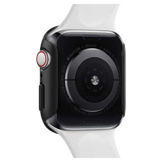 Чехол Spigen Thin Fit Black для Apple Watch 44mm Series SE / 6 / 5 / 4 (062CS24474)