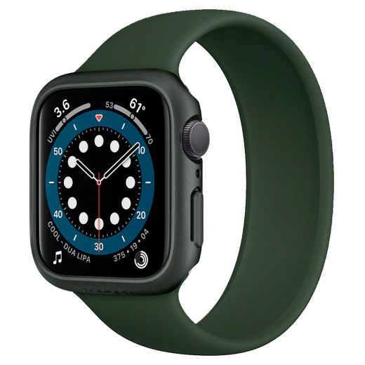 Чехол Spigen Thin Fit Military Green для Apple Watch 44mm Series SE / 6 / 5 / 4 (ACS02000)
