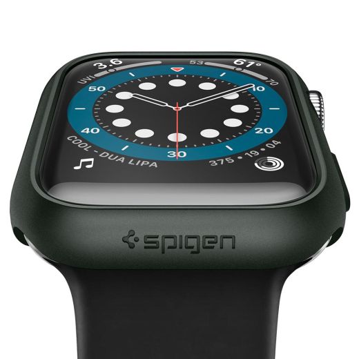 Чохол Spigen Thin Fit Military Green для Apple Watch 44mm Series SE / 6 / 5 / 4 (ACS02000)