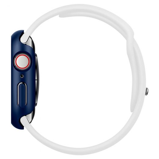 Чехол Spigen Thin Fit Metallic Blue для Apple Watch 44mm Series SE / 6 / 5 / 4 (ACS02223)