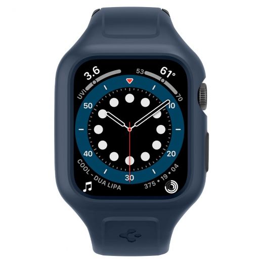 Чохол-ремінець Spigen Liquid Air Pro Navy Blue для Apple Watch 44mm 6 | 5 | SE (ACS02225)