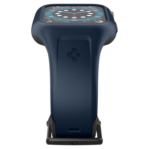Чехол-ремешок Spigen Liquid Air Pro Navy Blue для Apple Watch 44mm 6 | 5 | SE (ACS02225)