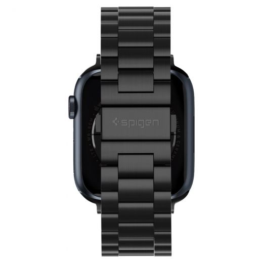 Металлический ремешок Spigen Modern Fit Black для Apple Watch 45mm | 44mm | 42mm (062MP25403)