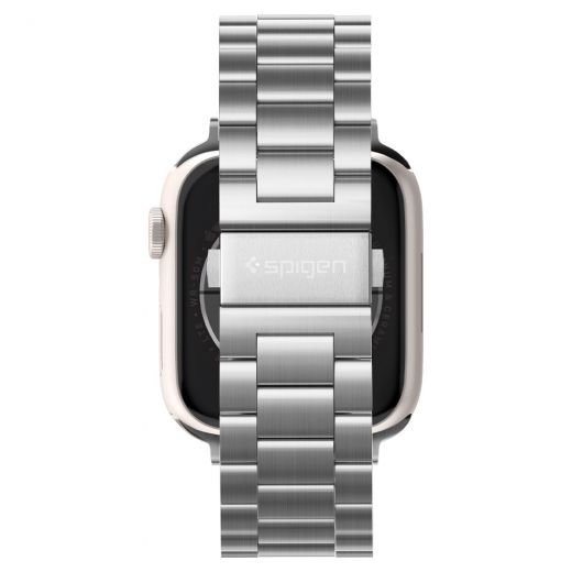 Металлический ремешок Spigen Modern Fit Silver для Apple Watch 45mm | 44mm | 42mm (062MP25404)