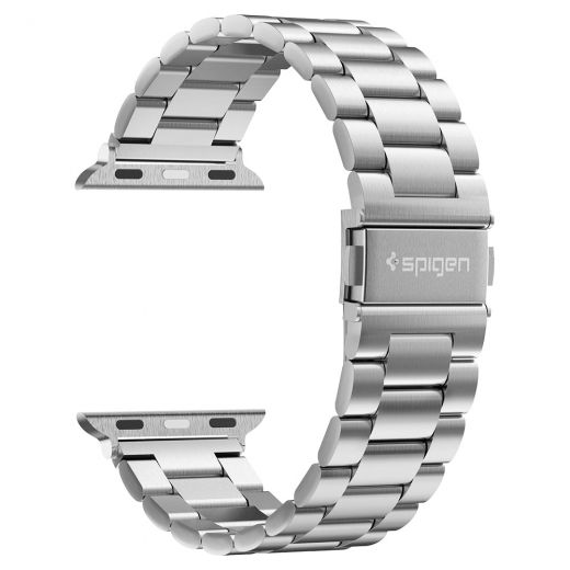 Металевий ремінець Spigen Modern Fit Silver для Apple Watch 45mm | 44mm | 42mm (062MP25404)