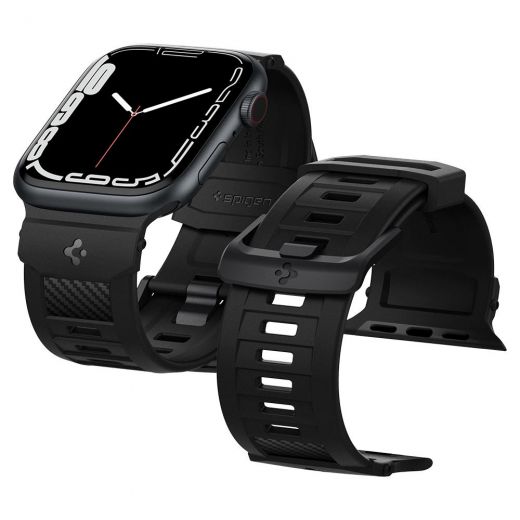 Ремешок Spigen Rugged Matte Black для Apple Watch 41mm | 40mm | 38mm (AMP02855)