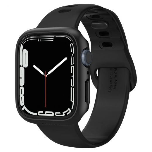 Чехол Spigen Thin Fit Black для Apple Watch 9 | 8 | 7  41mm (ACS04184)