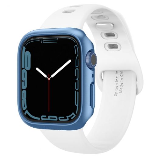 Чехол Spigen Thin Fit Metallic Blue для Apple Watch 9 | 8 | 7  45mm (ACS04176)
