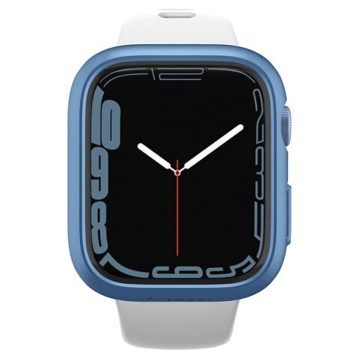 Чохол Spigen Thin Fit Metallic Blue для Apple Watch 9 | 8 | 7  41mm (ACS04186)