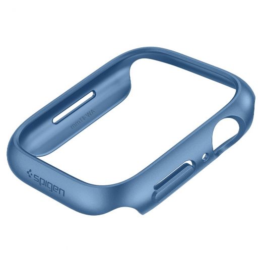 Чохол Spigen Thin Fit Metallic Blue для Apple Watch 9 | 8 | 7  41mm (ACS04186)