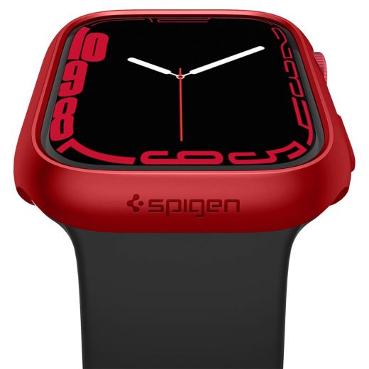 Чохол Spigen Thin Fit Metallic Red для Apple Watch 9 | 8 | 7  45mm (ACS04177)