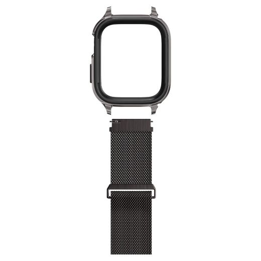 Чохол з ремінцем Spigen Metal Fit Pro Graphite для Apple Watch Series 9 | 8 | 7  45mm (ACS04585)