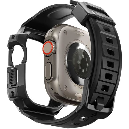 Защитный чехол Spigen Rugged Armor Pro Black для Apple Watch Ultra | Ultra 2 49mm (ACS05460)