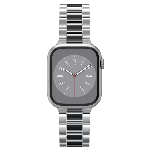 Металлический ремешок Spigen Modern Fit 316L Silver для Apple Watch 49mm | 45mm | 44mm | 42mm (AMP06356)