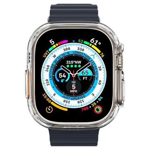 Защитный чехол Spigen Thin Fit Crystal Clear для Apple Watch Ultra | Ultra 2 49mm (ACS05917)