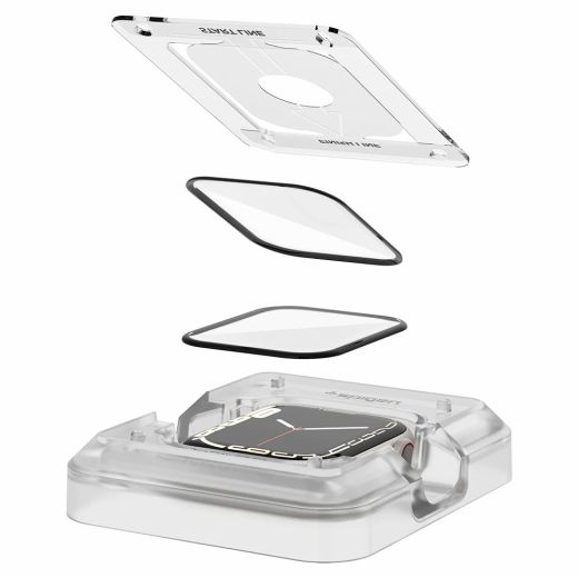 Захисне скло Spigen Screen Protector ProFlex EZ Fit для Apple Watch Series 9 | 8 | 7 (45mm) 2 Pack (AFL04051)