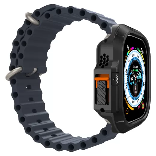 Захисний чохол Spigen Lock Fit Black для Apple Watch Ultra | Ultra 2 49mm (ACS06208)