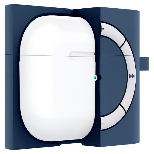 Силиконовый чехол Spigen Classic Shuffle Deep Blue для Apple AirPods 3 (ASD02216)